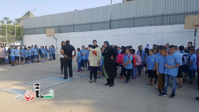  كفرقاسم- فيديو: البداية الصحيحة هي عنوان النجاح .. مدرسه جنة ابن رشد تستقبل طلابها بمراحل مدروسة وتودع حجاجها